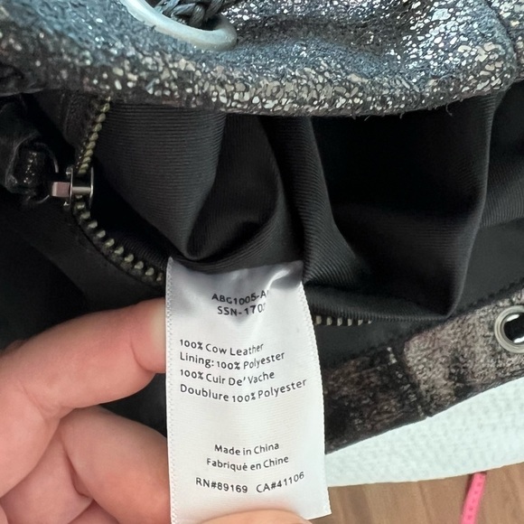 Pewter Black ATM Anthony Thomas Melillo Metallic Nubuck Tote NWT - Picture 16 of 16